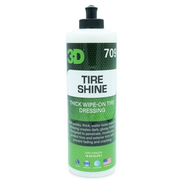 ABRILLANTADOR DE LLANTAS TIRE SHINE 3D 709 473ML