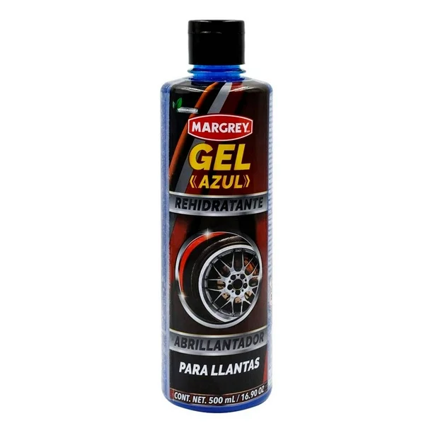 ABRILLANTADOR DE LLANTAS GEL AZUL MARGREY 500ML