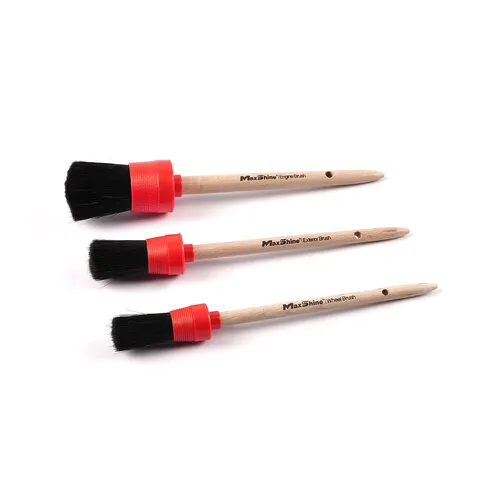 KIT BROCHAS DE MADERA PARA INTERIORES MAXSHINE 3 PZS