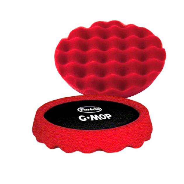 PAD ROJO PARA CORTE MEDIO WAFFLE FARECLA 8"