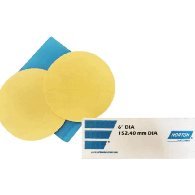 DISCO DE LIJA GOLD P600 NORTON 6" PZA