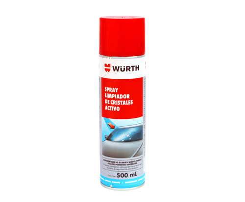 SPRAY LIMPIADOR DE CRISTALES ACTIVO WURTH 500ML