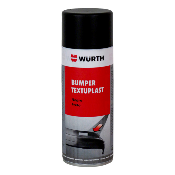 BUMPER TEXTUPLAST NEGRO WURTH 500ML