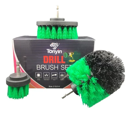 KIT CEPILLOS PARA TALADRO DRILL BRUSH SET TONYIN 3PZS TT17