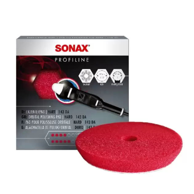 BORLA ROJA PARA ORBITAL SONAX 5" 75560