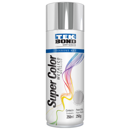 PINTURA EN AEROSOL CROMO SUPER COLOR TEK BOND 350ML