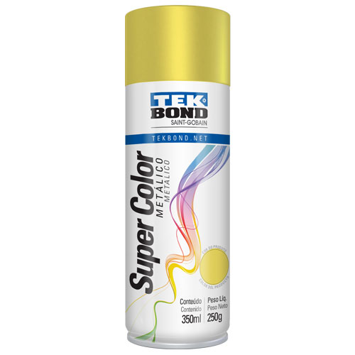 PINTURA EN AEROSOL ORO SUPER COLOR TEK BOND 350ML