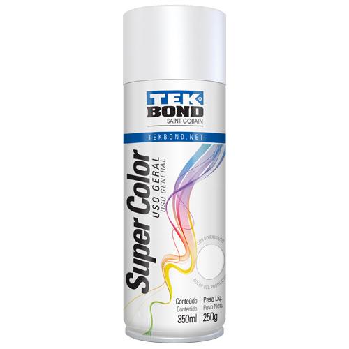 PINTURA EN AEROSOL BLANCO MATE SUPER COLOR TEK BOND 350ML