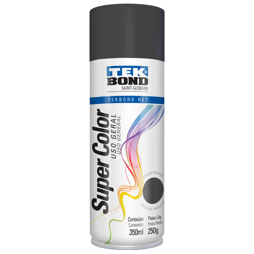 PINTURA EN AEROSOL GRAFITO SUPER COLOR TEK BOND 350ML