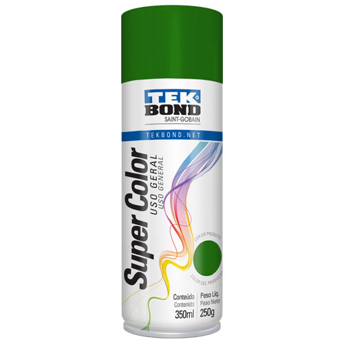 PINTURA EN AEROSOL VERDE SUPER COLOR TEK BOND 350ML