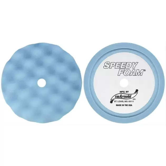 BORLA ADHERIBLE AZUL WAFFLE PARA ENCERAR SM ARNOLD 7" 44-697