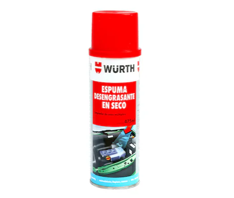 ESPUMA DESENGRASANTE EN SECO WURTH 475ML