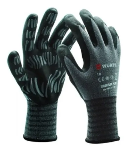 PAR DE GUANTES DE NITRILO TIGERFLEX WURTH TALLA 9