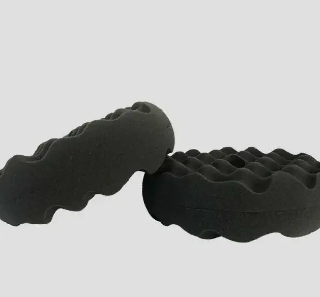 BORLA DOBLE CARA DE ESPONJA NEGRA DOUBLE SIDE WAFFLE PAD TONYIN 8"