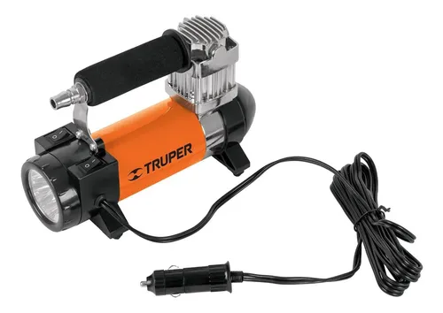 COMPRESOR INFLADOR PORTATIL CON LINTERNA TRUPER 12V 19999
